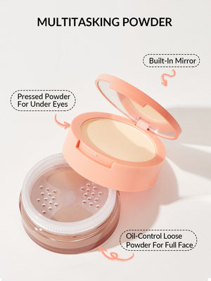 Insta-ready Face & Under Eye Setting Powder Duo-Cocoa Loco