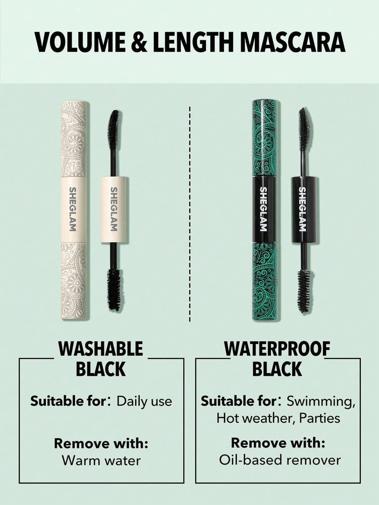 Alt-i-én Volume & Length Mascara - Sort