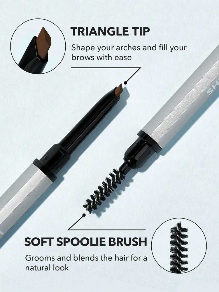 Dual-Ended Fine Eyebrow Pencil - Kaffe