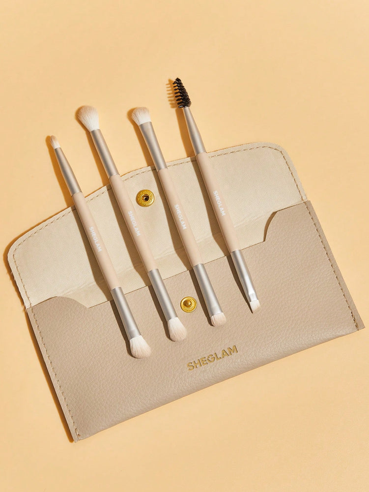 Glam 101 Eye Essentials Brush Set With Bag