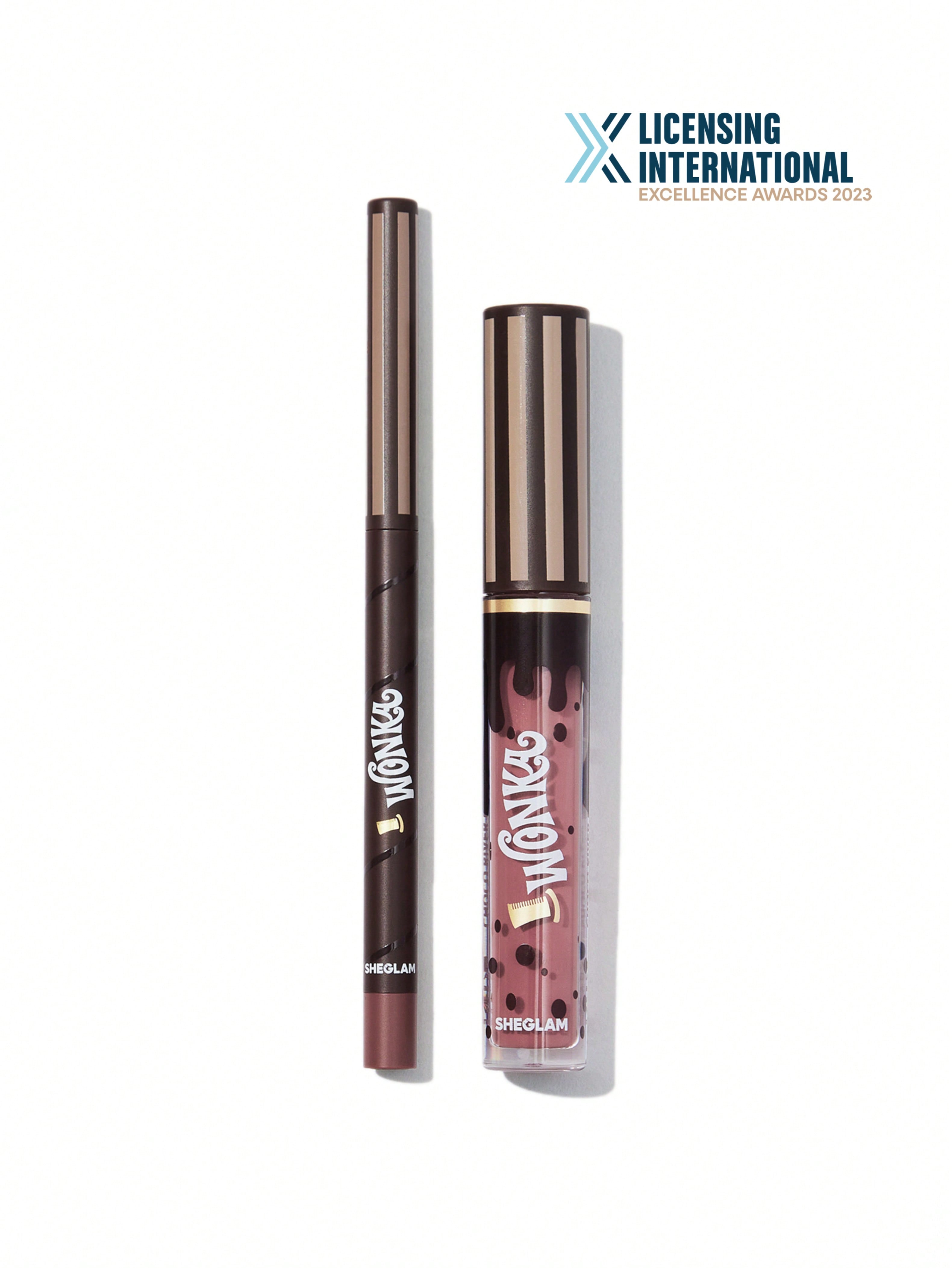 Willy Wonka Cocoa Kiss Lip Duo Cookies N Milk Sheglam 7044