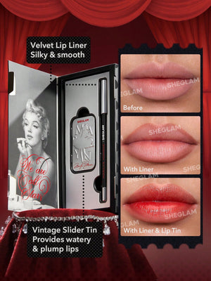 Marilyn Monroe X SHEGLAM Vintage Lip Duo-So Are Regrets