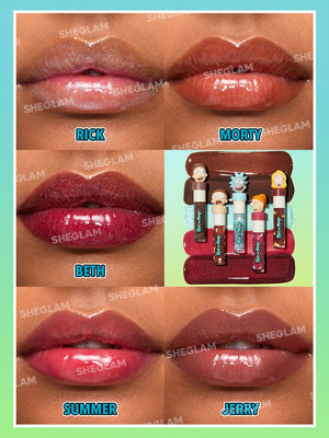 Rick and Morty X SHEGLAM Family Counseling Lip Gloss Set