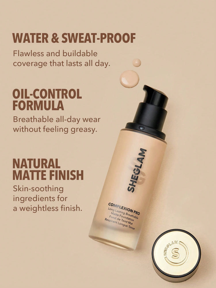 Complexion Pro Long Lasting Åndbar Matt Foundation-Gylden