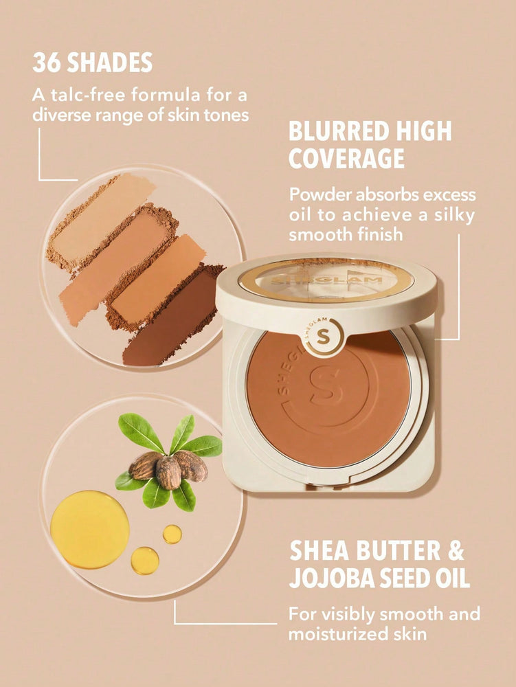 Skin-Focus High Coverage Powder Foundation-Peach