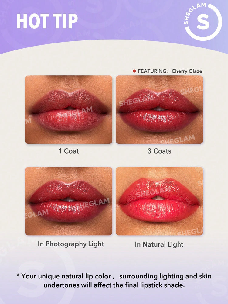 Glam 101 Sheer Tinted Lipstick & Liner Duo-Cherry Glaze