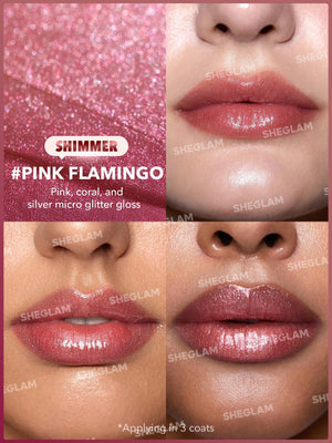 Pout-Perfect Shimmer Lip Plumper-Pink Flamingo