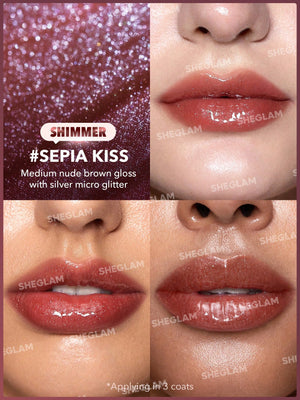 Pout-Perfect Shimmer Lip Plumper-Sepia Kiss