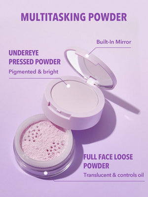 Insta-Ready Face & Under Eye Setting Powder Duo-Taro