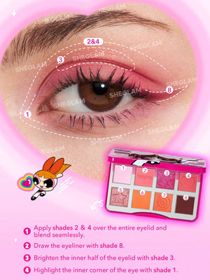 The Powerpuff Girls X SHEGLAM The Professor's Girls Palette-The Leader