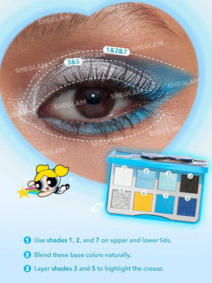 The Powerpuff Girls X SHEGLAM The Professor's Girls Palette-Joy & Laughter