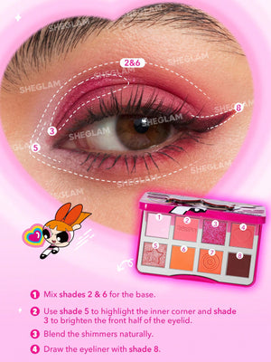 The Powerpuff Girls X SHEGLAM The Professor's Girls Palette-The Leader