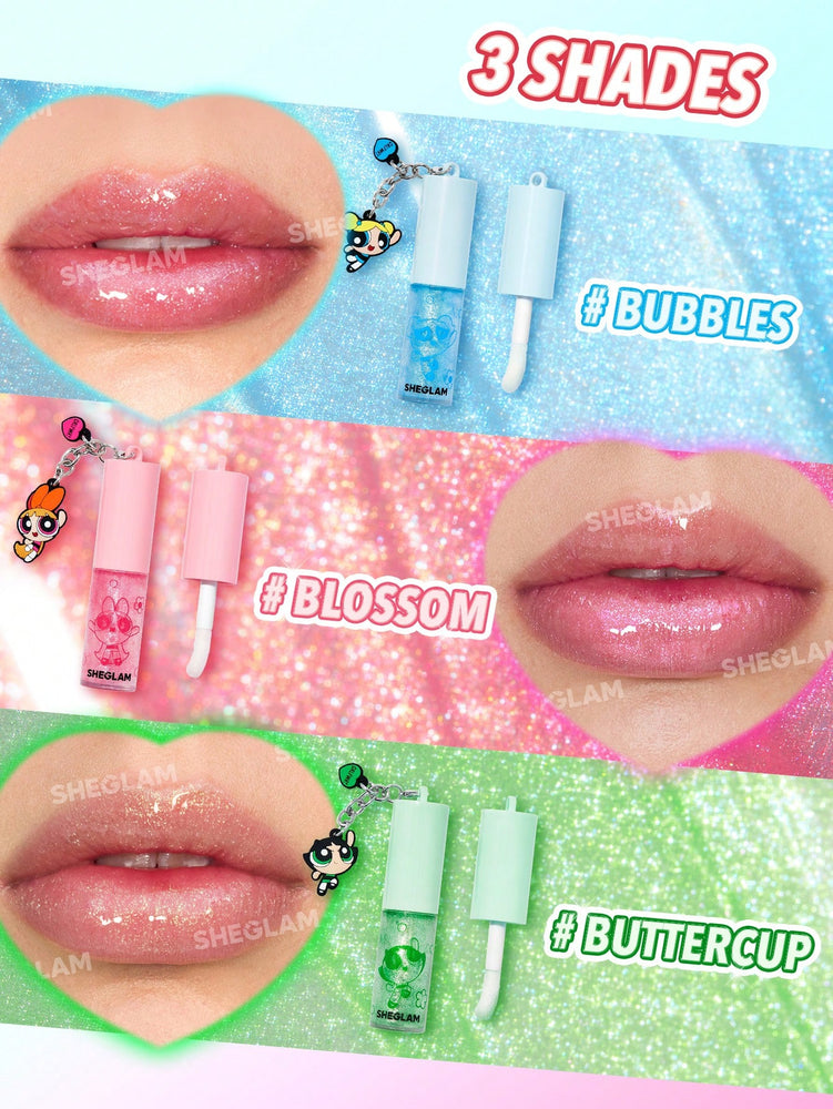 The Powerpuff Girls X SHEGLAM Super Trio Lip Gloss-Buttercup