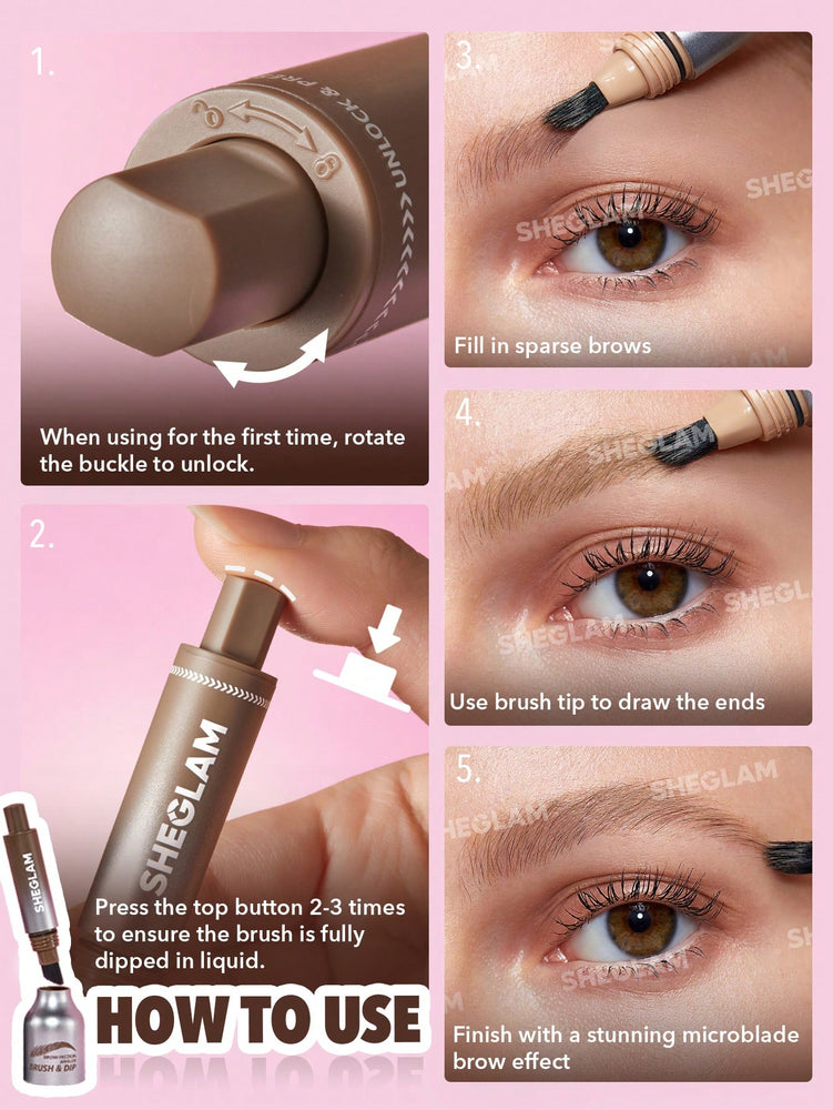 Brow-Fection Angled Brush & Dip-Latte